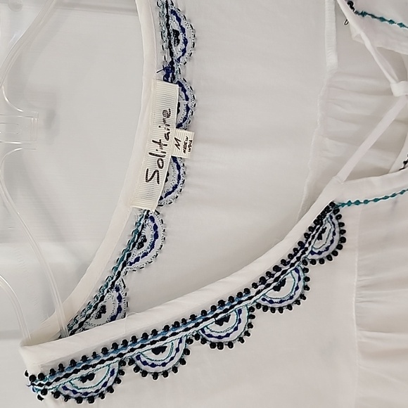 Ladies BOHO beaded and embroidered top - Picture 2 of 10